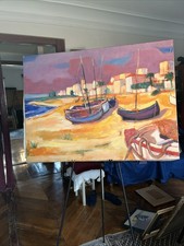 tableau peinture ancienne marine