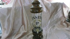 FONTAINE A PASTIS EN BOIS/VERRE/LAITON VINTAGE 1960