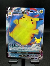 Carte Pokemon PIKACHU SURFEUR 009/025 Vmax Ultra Rare Célébrations 25ans FR NEUF