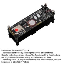 Horloge lumineuse compacte VFD avec panneau acrylique et heure WiFi pour bureau