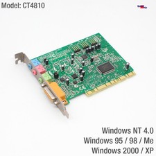 Creative Labs Sound Blaster PCI 128 CT4810 PC Carte Card Windows 95 98 Me 2000