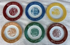 6 Assiettes Vieux Métiers - Porcelaine De Limoges. Collection
