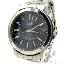 Montre Seiko 7B52 0AF0 Solaire Radio Contrôlée Cadran Noir 37mm Homme Rare