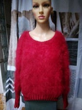 Magnifique  pull angora Rouge