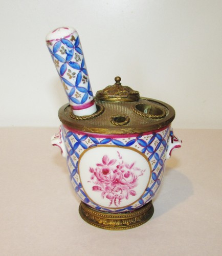 Encrier ancien porcelaine - encrier,