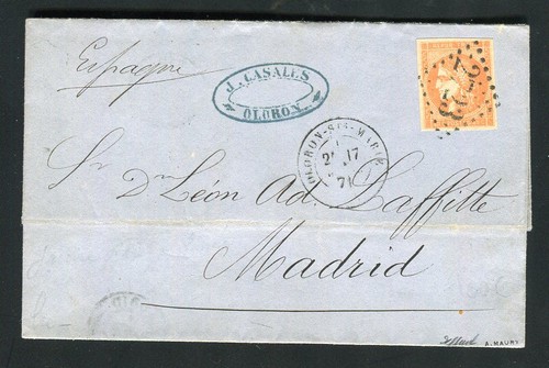 Rare lettre oloron pour - lettre, d'oloron