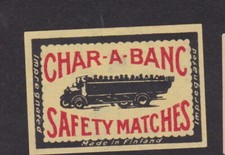 Ancienne étiquette allumettes