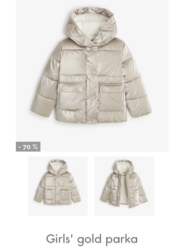 Nwt catimini gold - gold, puffer