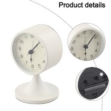 Horloge de bureau lumineuse décorative pour enfant style vintage avec mécanism