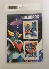 PLANCHE DE 2 TIMBRES GOLDORAK