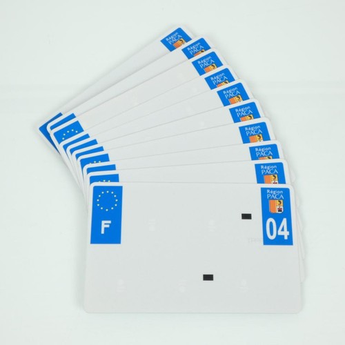 Plaque immatriculation alu - 10,