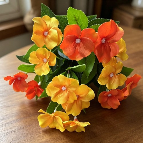 Fleurs artificielles impatiens - fleurs,