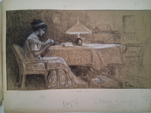 Dessin original signé fernand - original,