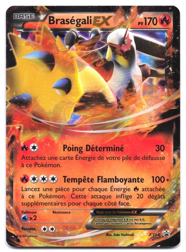 Carte pokémon braségali - braségali, ex