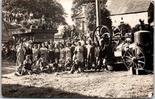 22 PLOUARET - CARTE PHOTO - batteuse au pont blanc