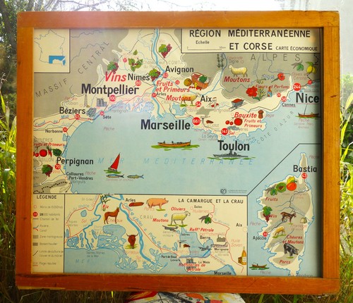 Ancienne carte géographie mdi - carte,