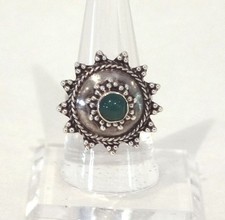 Bague argent 925 sertie - en,