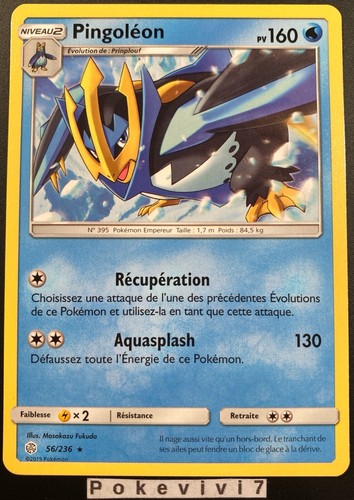 Carte pokemon pingoleon 236 - carte,