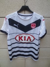 Maillot GIRONDINS de BORDEAUX porté n°14 PUMA away marinière camiseta KIA 14 ans