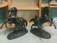 2 Grosses Sculture Cheval Signé Graux Marly 