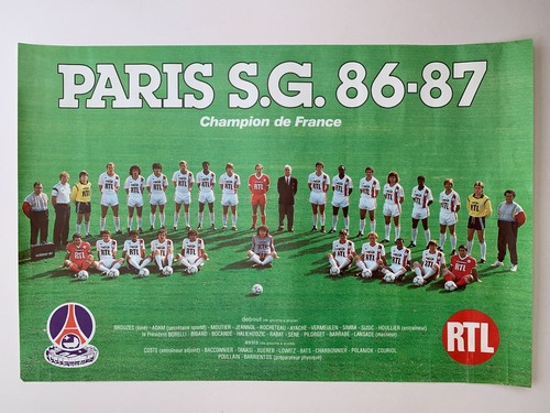 Rare poster paris psg - poster,