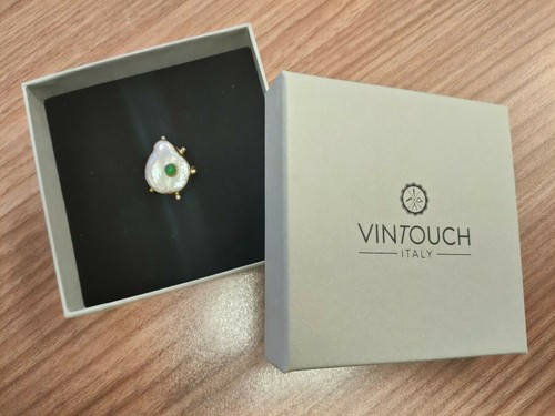 Bague perle keshi sur monture - sur,