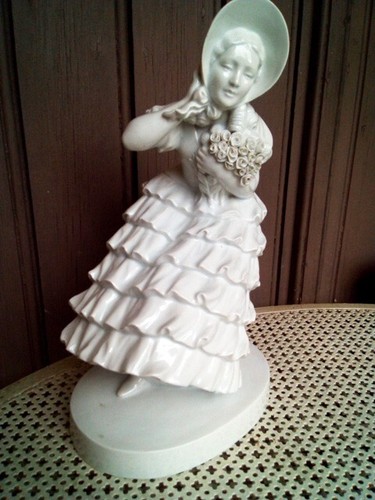 Art déco dame la - à,