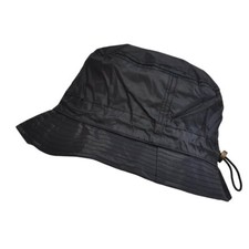  Bob de Pluie Chapeau de Pluie Ajustable Aspect Nylon 01-Noir Small