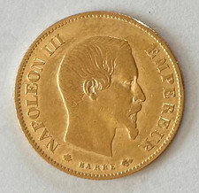 Pièce francs demi - francs, or