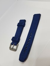 Bracelet Hamilton en cuir/tissu bleu 20mm