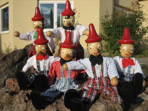 Pinocchios bois lot 6 - pinocchios, de
