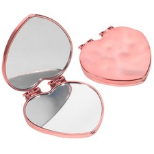 Lot de 2 miroirs de poche portables : Miroir de courtoisie compact pliable