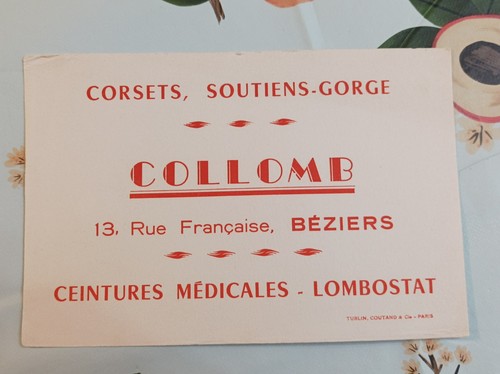 Ancien buvard corsets - ancien,