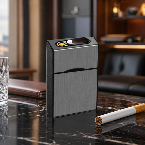 étui cigarettes briquet - Étui,