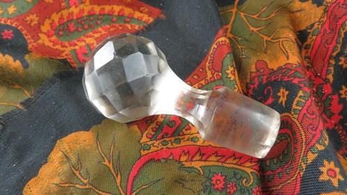 Ancien bouchon carafe cristal - bouchon,