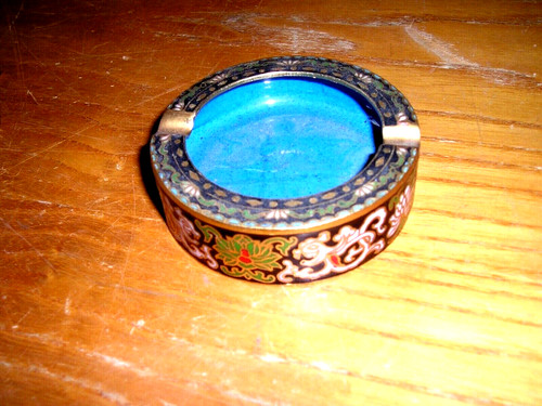 Emaux cloisonnes cendrier - emaux,