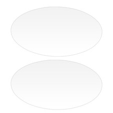 2 Pcs Miroir Ovale Mural