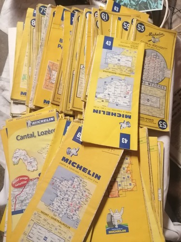 Centaine cartes michelin - de,
