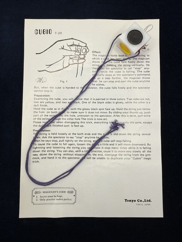 Vintage tenyo cubio - t-20, magic
