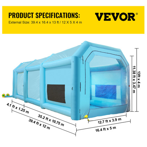 Vevor cabine peinture - vevor, de