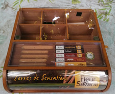 VITRINE COMPTOIR TABAC CIGARES AVEC HYGROMETRE
