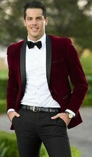 Veste fumeur bleu - veste,