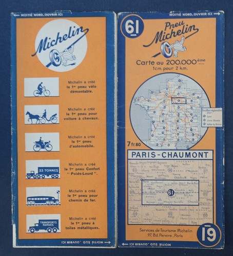 Carte michelin paris - n°61,