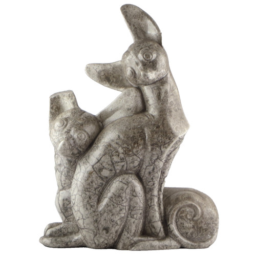 Rare sculpture fennecs - sculpture, "fennecs"