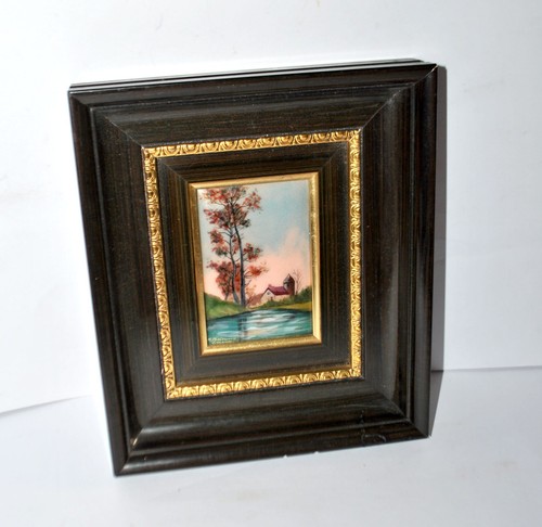 Tableau emaux sur cuivre par - emaux,
