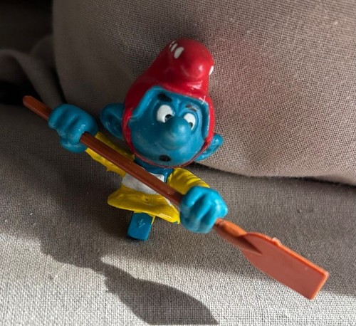 Figurine schtroumpf barque - figurine, en