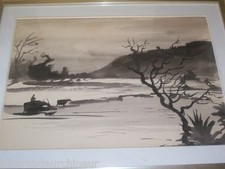 magnifique aquarelle signée