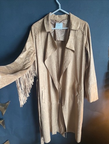 Trench coat fluide franges - fluide, a
