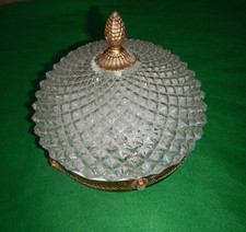 Plafonnier verre moulé - plafonnier,