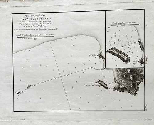 Carte marine ancienne del - carte,